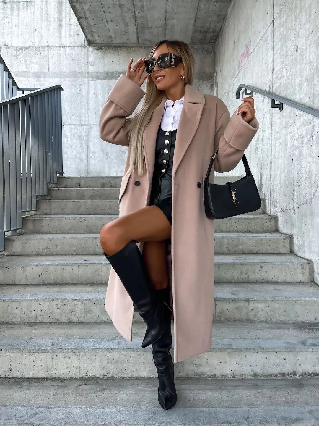 Annalena™ | Eleganter Wollmantel mit Klassischem Reverskragen