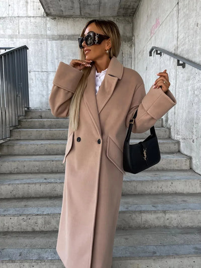 Annalena™ | Eleganter Wollmantel mit Klassischem Reverskragen