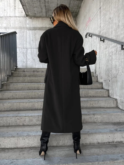 Annalena™ | Eleganter Wollmantel mit Klassischem Reverskragen